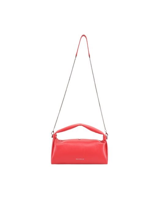 Paul Costelloe Red Molly Leather Crossbody Bag