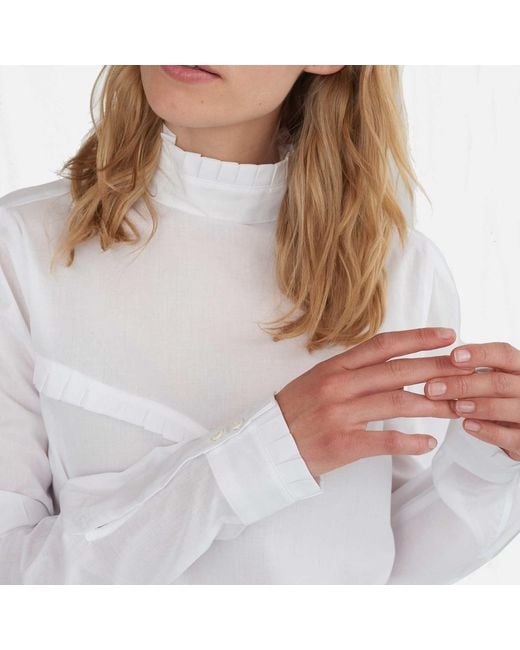 GROBUND White The Ellen Shirt