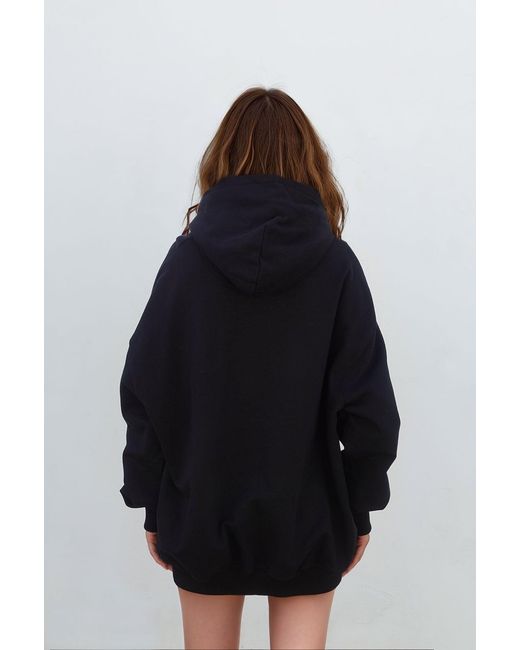 mysimplicated Black Cotton Hoodie