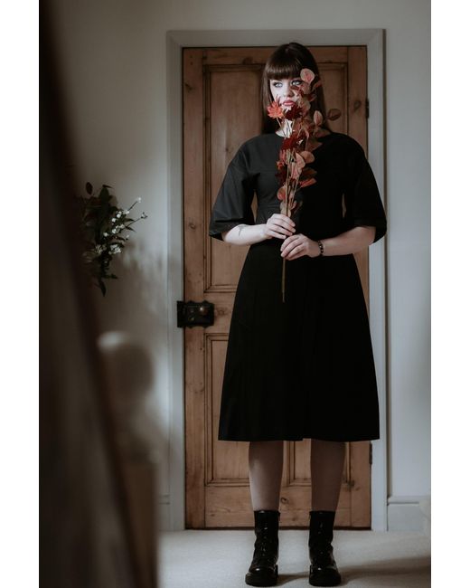 Frock Tales Blue Musician Midi Dress