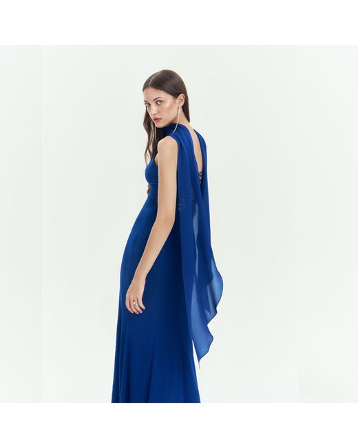Elsava Blue Long Dress
