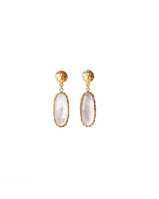Christina Greene Metallic Mini Drop Earrings