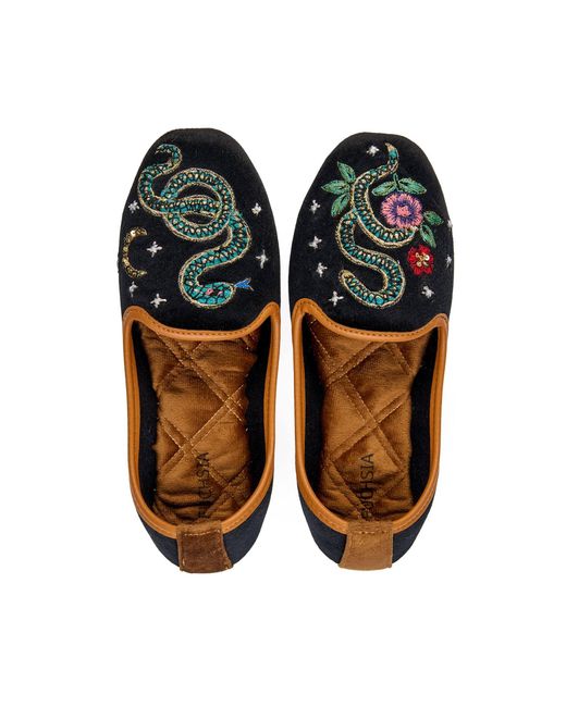 Fuchsia Shoes Black Viper Velvet