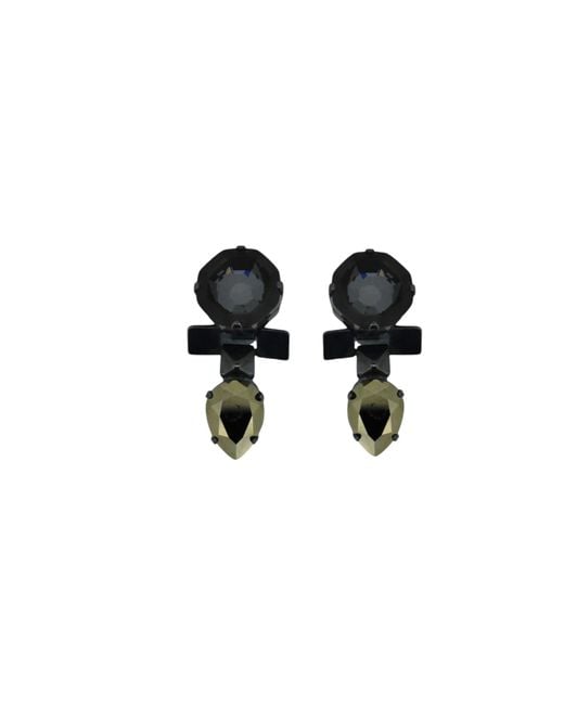Vicki Sarge Black Moonlight Earrings