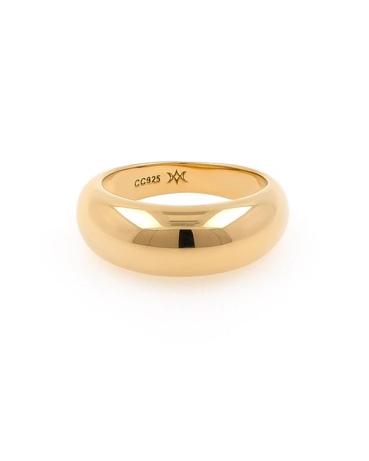Cote Cache Metallic Dome Ring