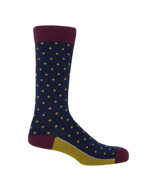 Peper Harow - Made in England Pink Pin Polka Socks Bundle for men