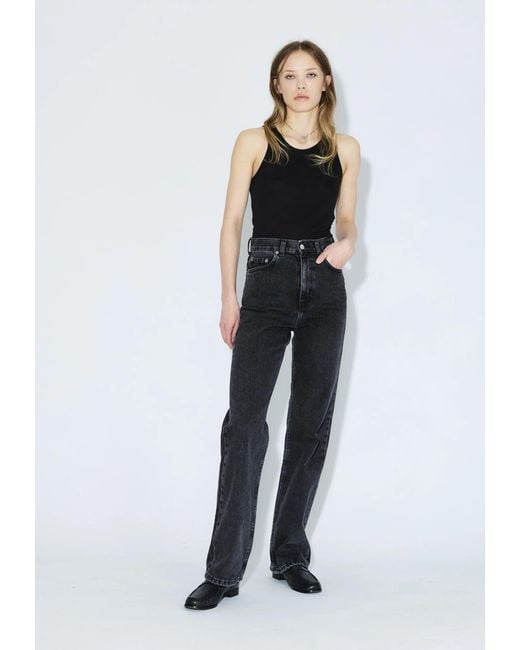 Dr. Denim White Echo High Straight