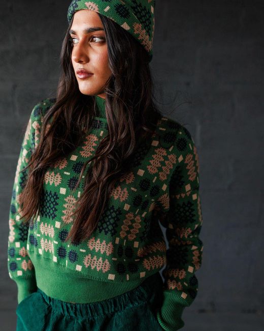 Mabli Green Carthen Cotton Head Wrap