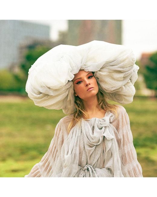 Miro Misljen Natural Cloud Sculptural Headpiece
