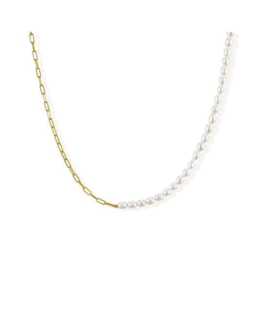 Lait & Lune Metallic Sonette Pearl Necklace
