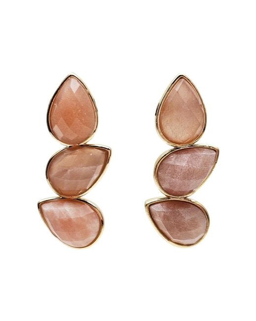 Farra Brown Moonstone Statement Earrings