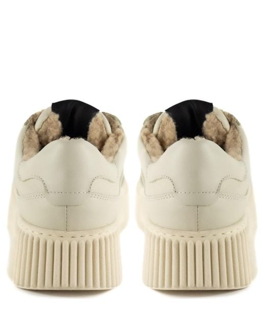 Keith Scarrott Shoes Brown Neutrals Sole Cream Trainer
