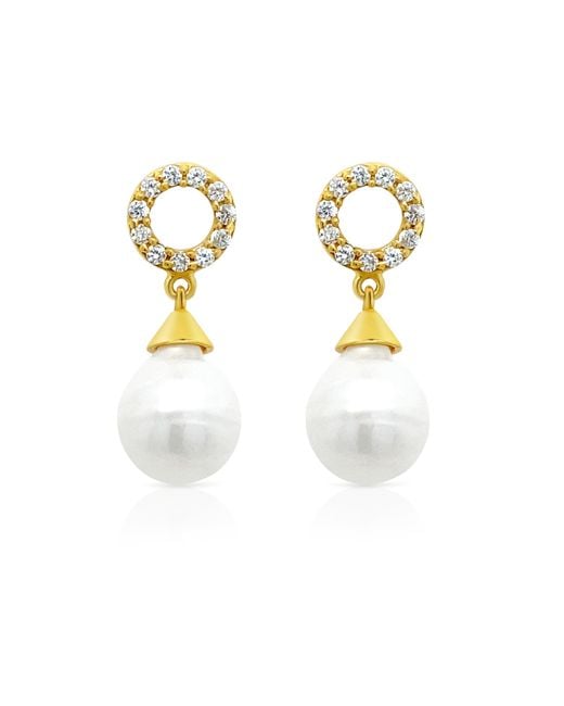 GEM BAZAAR Metallic Stardust Pearl Drops
