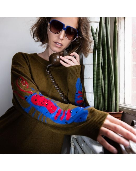 Maison Wanda Green Lobster Dress