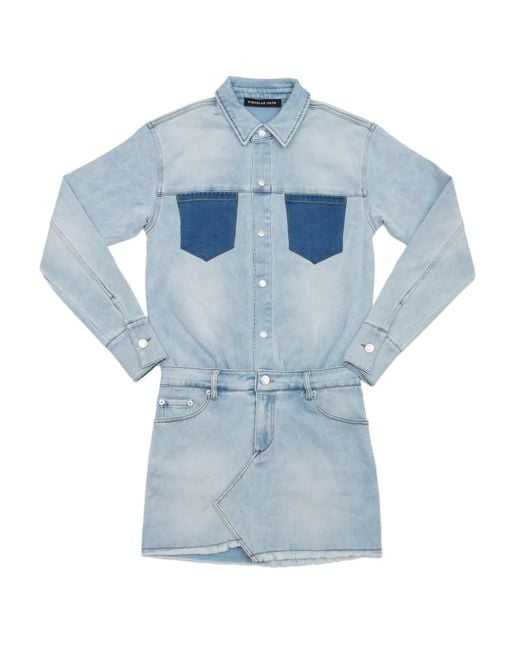 Circular Path Blue Jordan Denim Dress