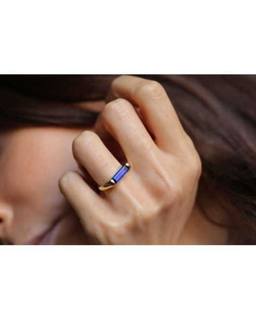 Reis Jewellery Blue Sapphire Line Ring