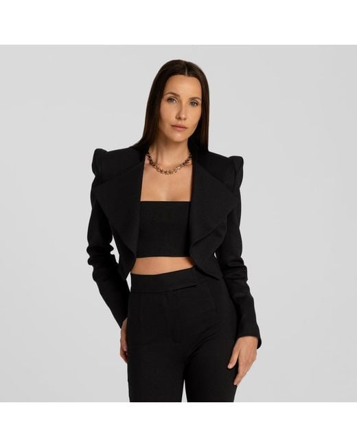 Mandragora Black Minimalistic Top Vanya