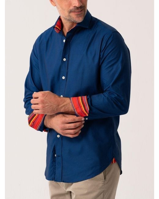 Koy Clothing Blue Mara Oxford Shirt for men