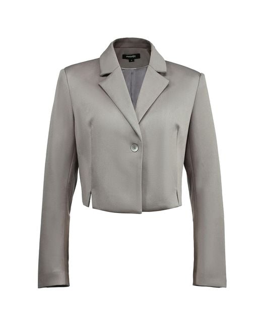 Smart and Joy Gray Crop Tailor Jacket