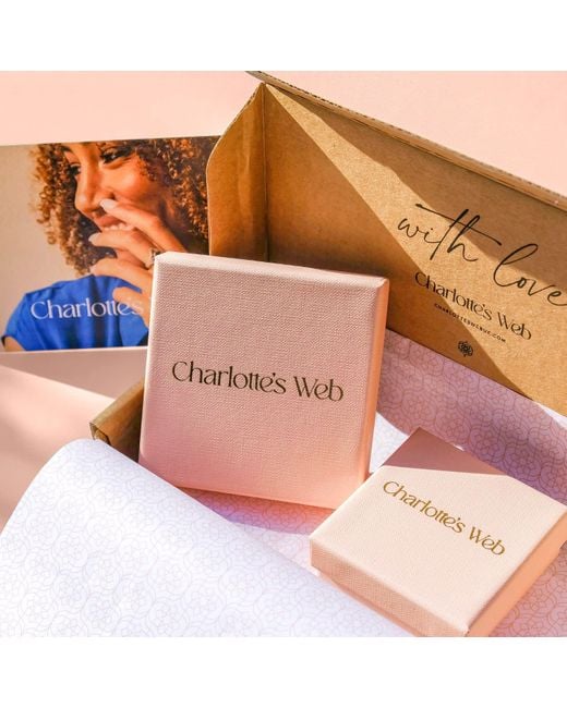 Charlotte's Web Jewellery White Nature Gratitude Spinning Ring