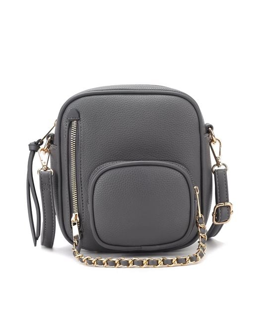 Mkf Collection - J'omor Gray Winona Crossbody Bag Handbag