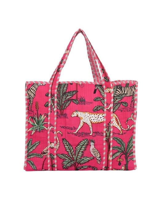 Conscious Yoga Collective Pink The Jungle Tote