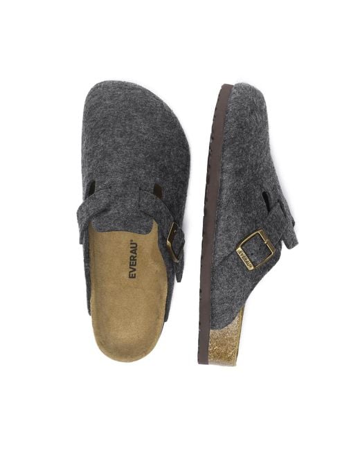 EverAu Australia Black Nightjarwea Leather Sandals