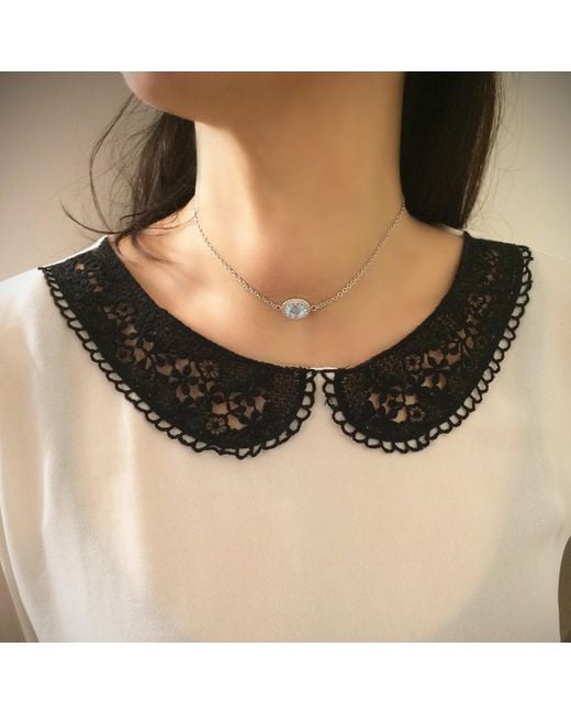 Vintouch Italy Blue Luccichio Sky Topaz Choker