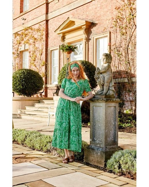 Inara Green Jaipur Cotton Dress