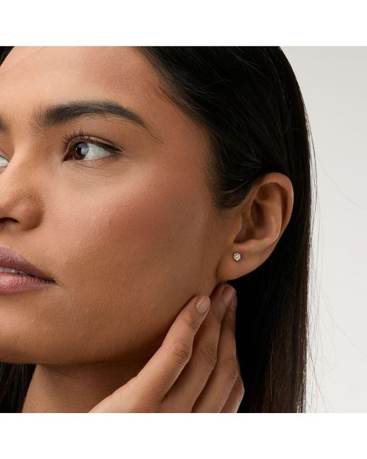 Dolcetto Designs Metallic Lab Grown Diamond Round Studs