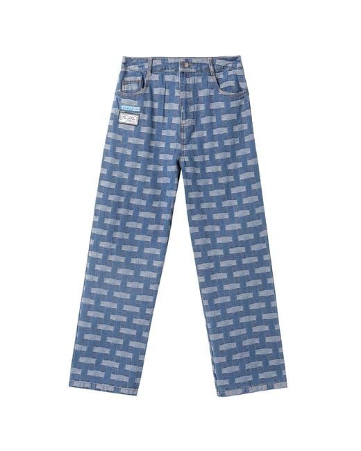 VERYRARE Blue Criss-Cross Pants for men