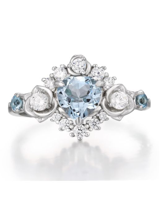 Azura Jewelry New York Metallic Oceana Topaz Ring Vermeil