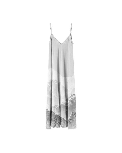Aloha From Deer White Horizon Maxi Dress