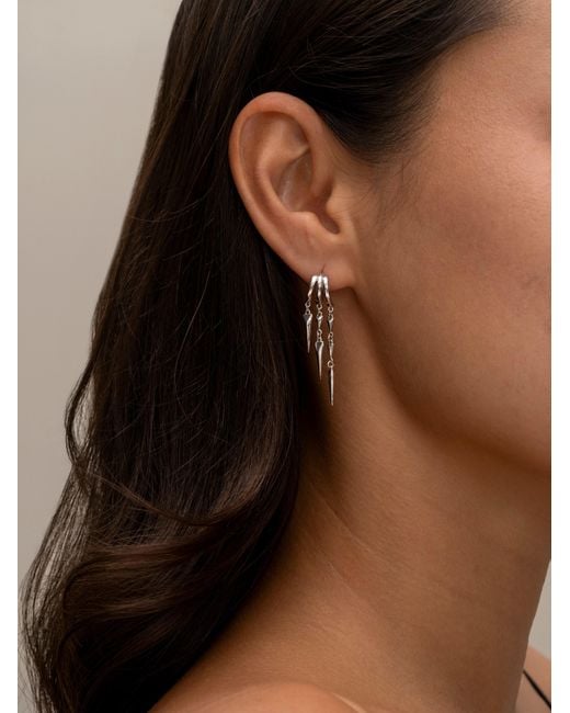 Aaria London Metallic Paloma Illusion Earrings