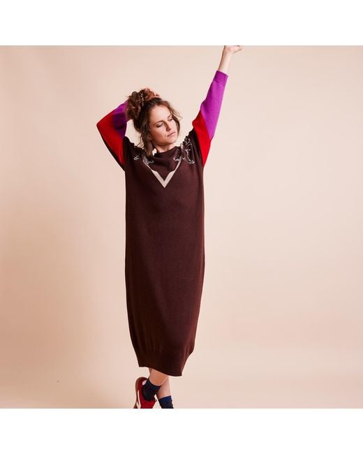 Maison Wanda Red Sports Luxe Dress