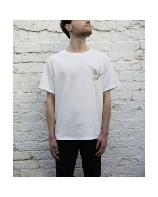 Sour Figs White Flying Dove T-Shirt for men