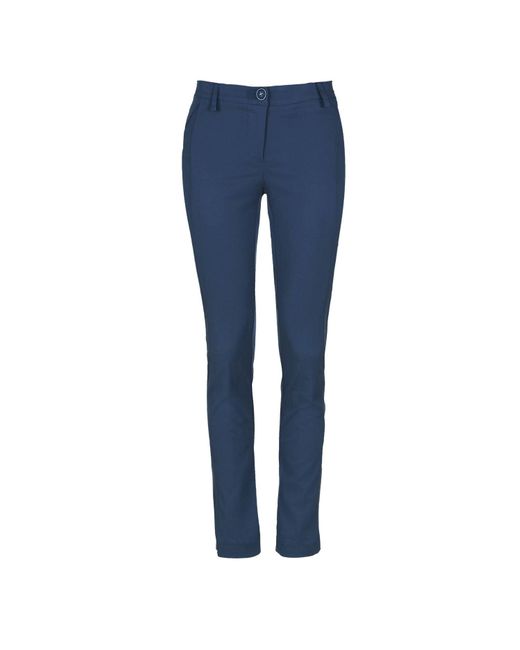 Conquista Blue Navy Fitted Full Length Pants