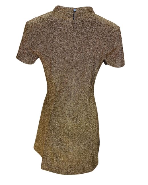 Any Old Iron Metallic Shiny Short Mini Dress