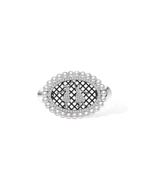 Retro Chic White Ballet Brooch