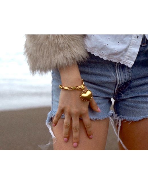 Sccollection Metallic Marley Dotted Heart Bracelet