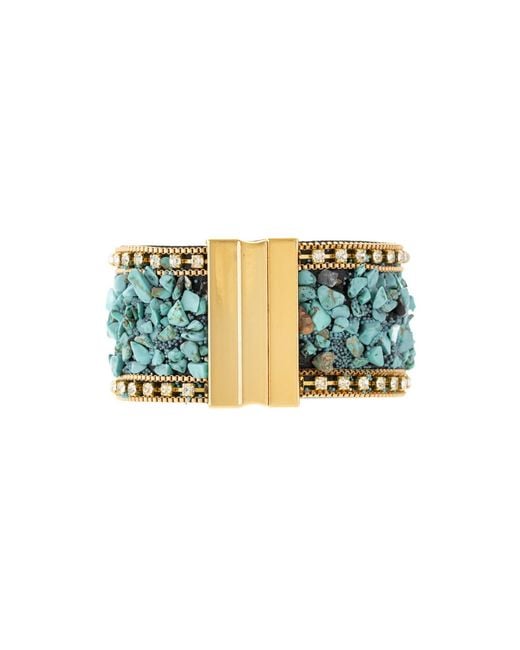 Saachi Green Gravel Beaded Bracelet for men