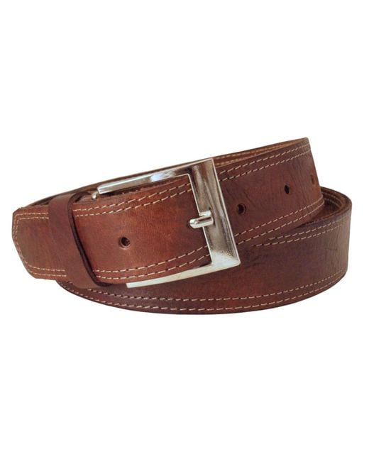 Berber Leather Brown Leather Belt for men
