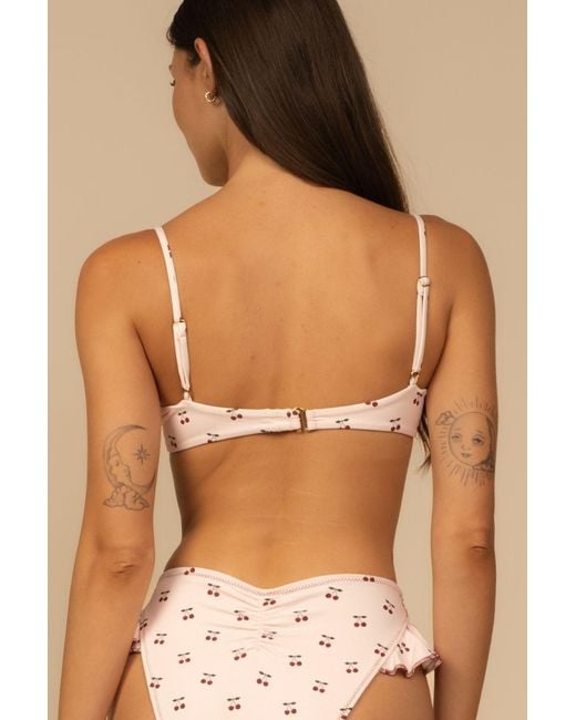 Montce Pink Cherries Lena Bikini Top