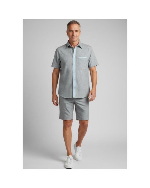SNIDER Gray Classic Board Shorts for men