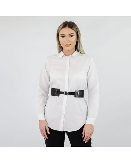 Haute Cuir Black Lila Wide Leather Belt