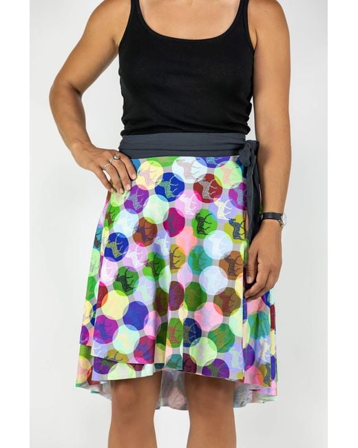 FORZA CAVALLO Blue Otto Wrap Skirt