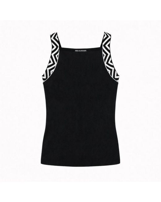 Nuvv Collection Black Wide Strap Tank Top
