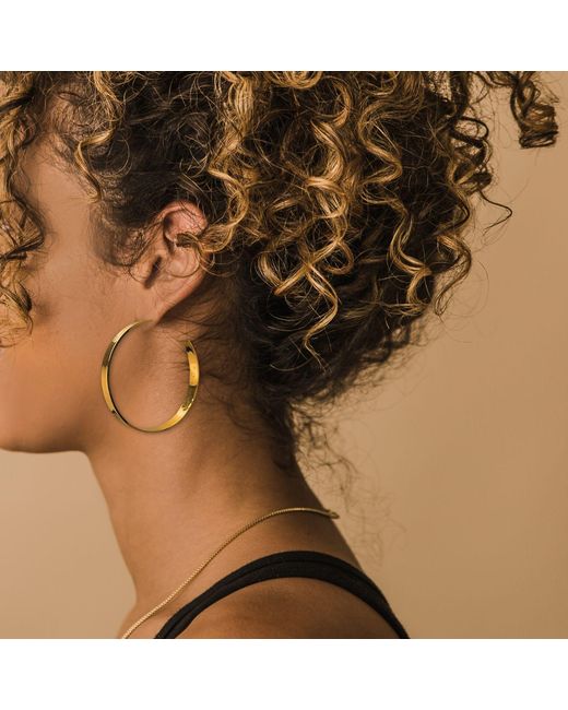 Jaredjamin Metallic Heather Hoop Post Earrings