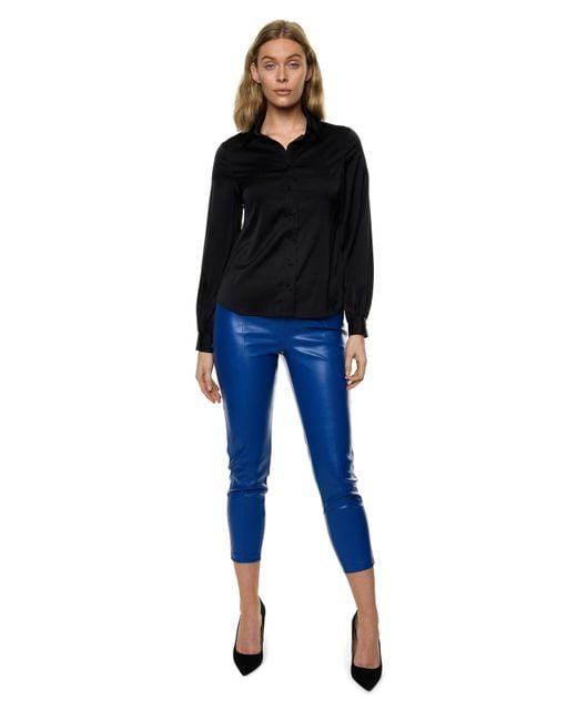 Carloslines Blue Button Down Long Sleeve Shirt