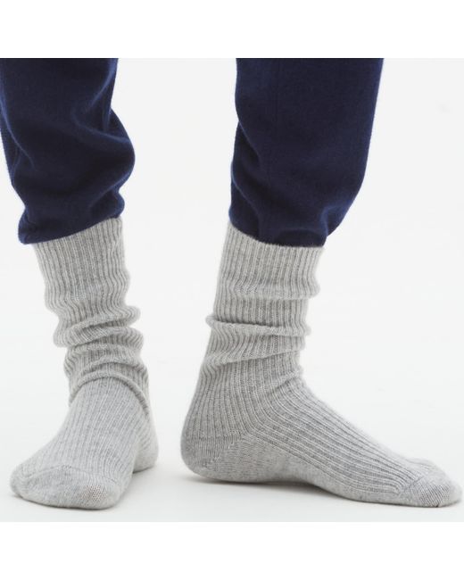 Loop Cashmere Gray Cashmere Sock